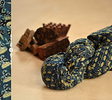 Flowers in a River ~ Ajrakh Cotton Skirt { Long }